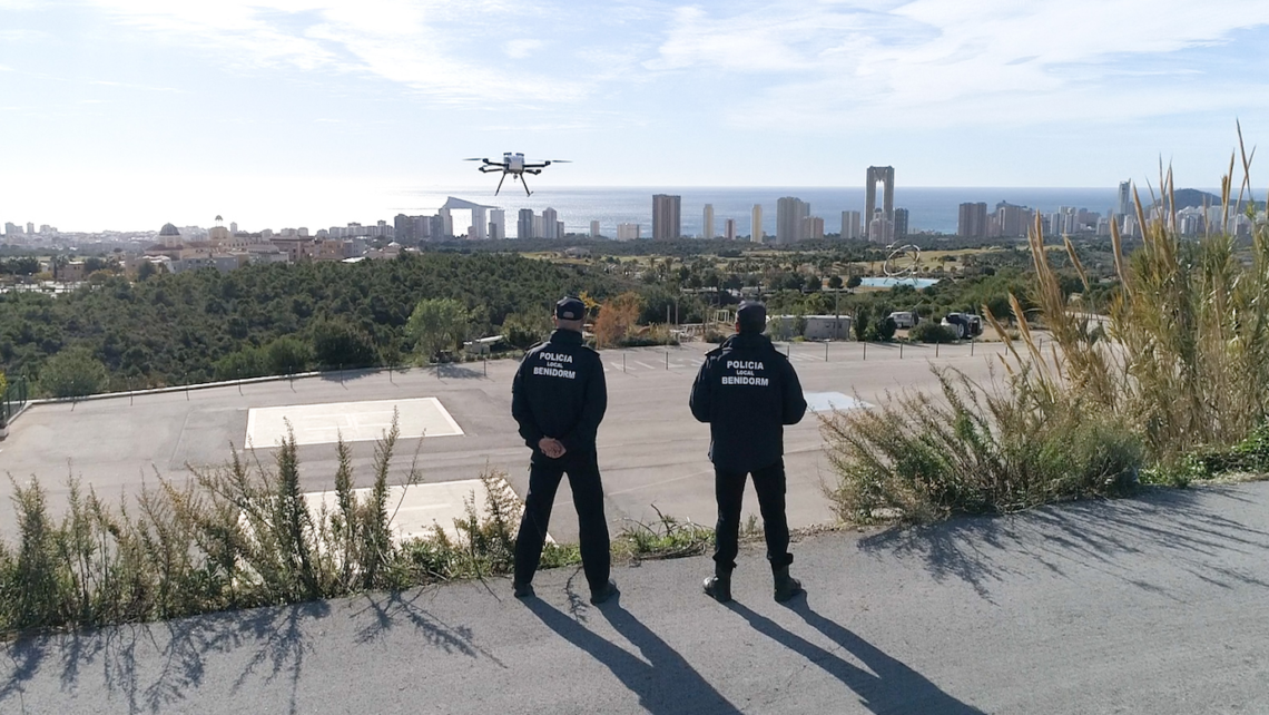 HYBRiX drone Benidorm Police